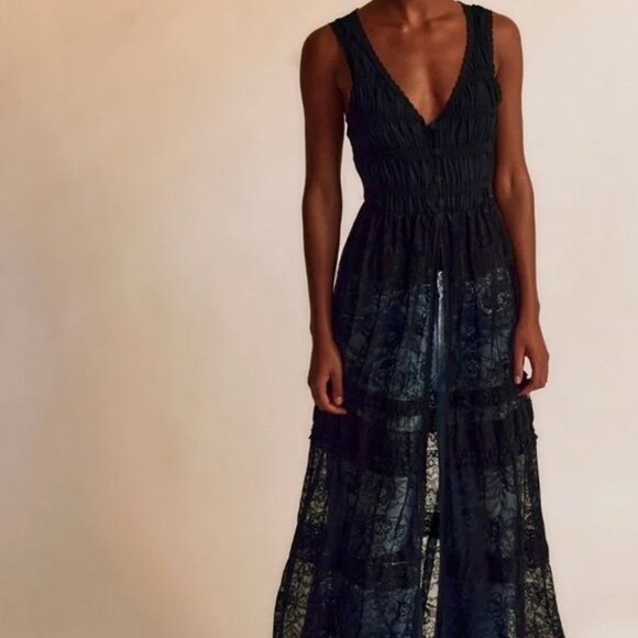 Free People NWT Sweat Saloon Sleeveless Maxi Bodysuit - small - Picture 2 of 9